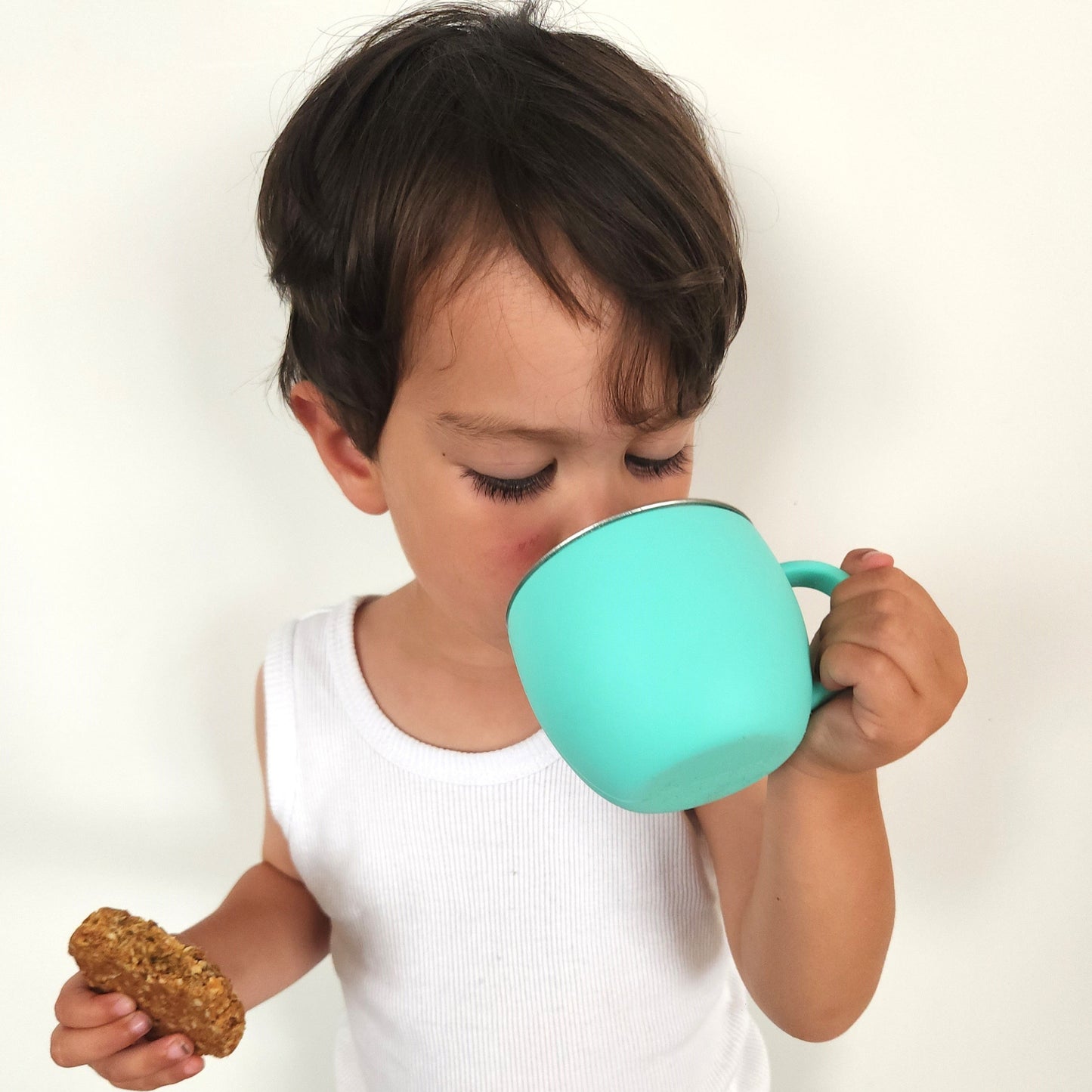Stainless Steel Toddler Cup with Silicone Sleeve
