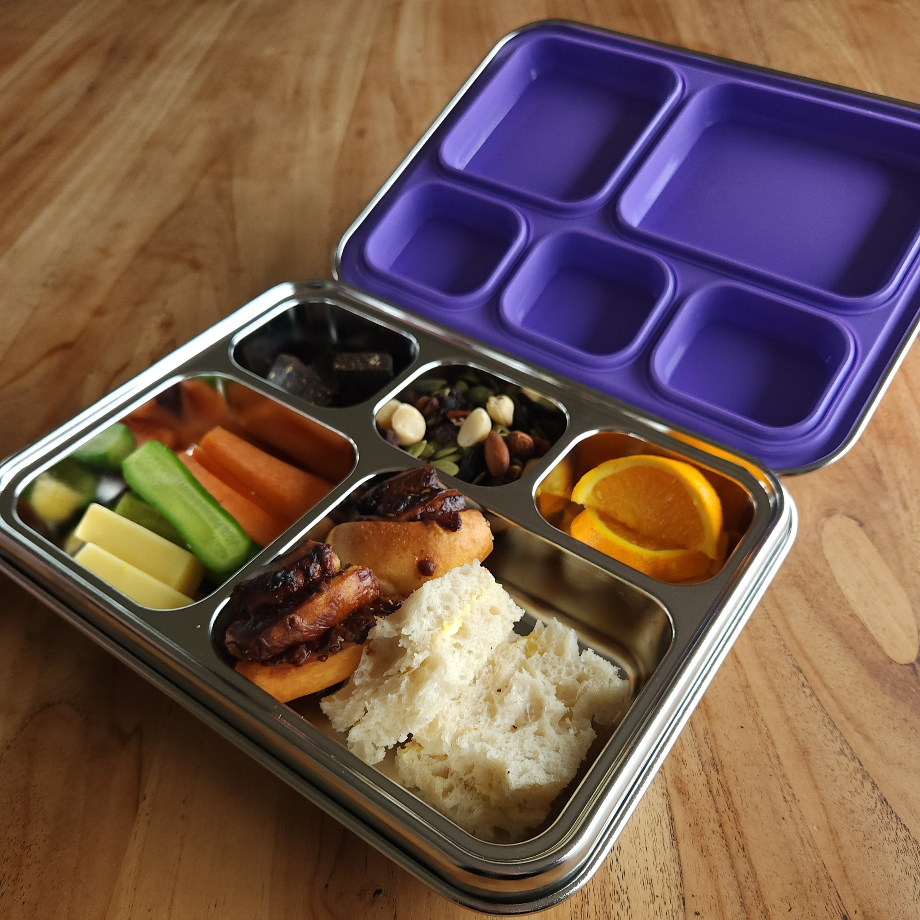 Stainless-Steel-Bento-Lunchobox-5-compartments-purple
