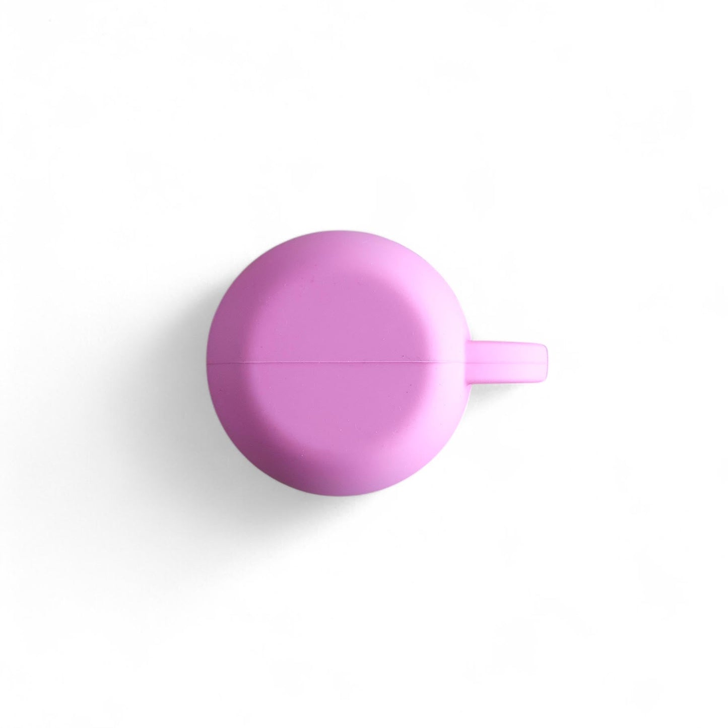 Stainless steel toddler cup with soft food-grade silicone sleeve, safe for little hands pink base