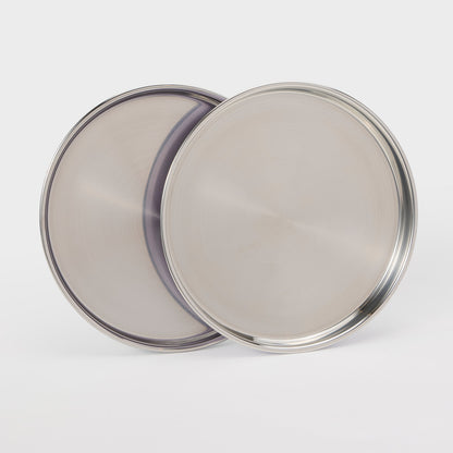 Stainless Steel Deep Plate with Silicone Sleeve