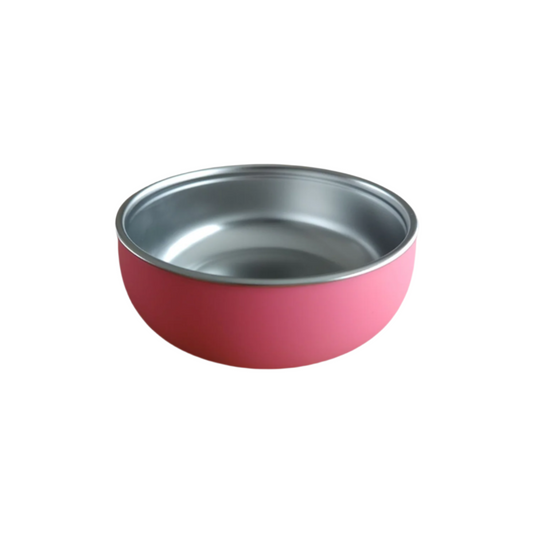 Stainless steel bowl with silicone cover