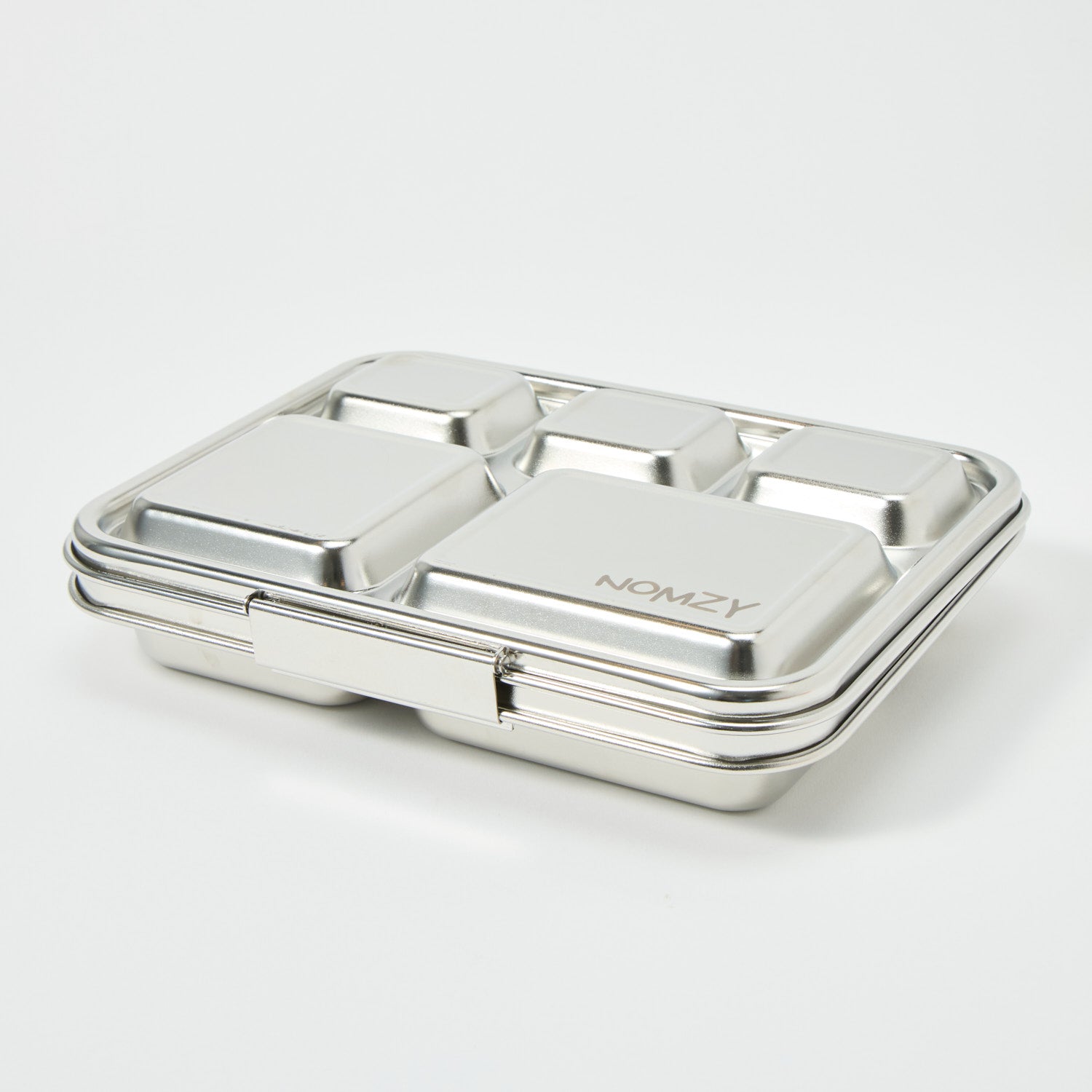 Premium stainless steel kids bento lunchbox in pastel silicone sleeve, durable eco-friendly design