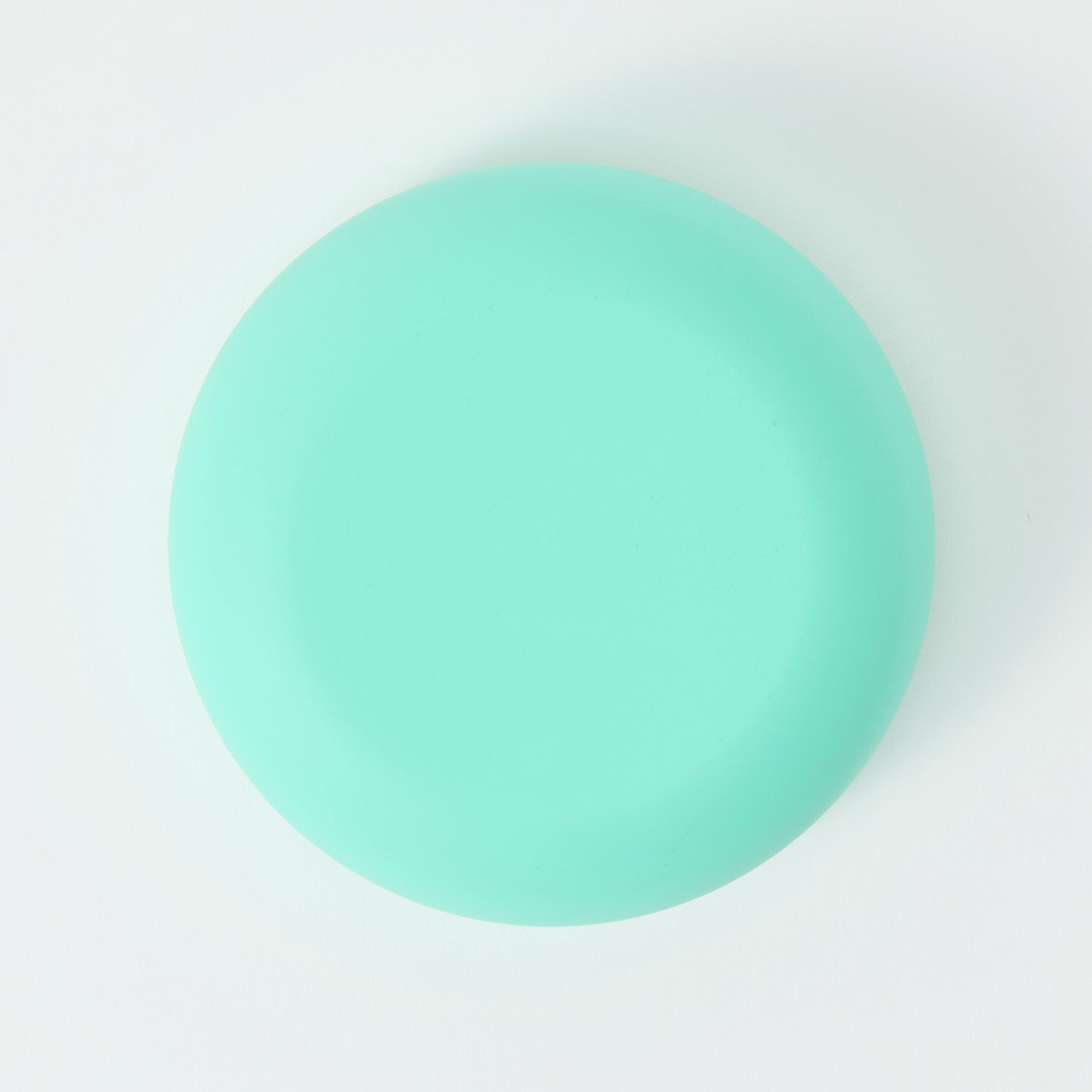 Stainless steel toddler bowl with removable food-grade silicone sleeve turquoise base