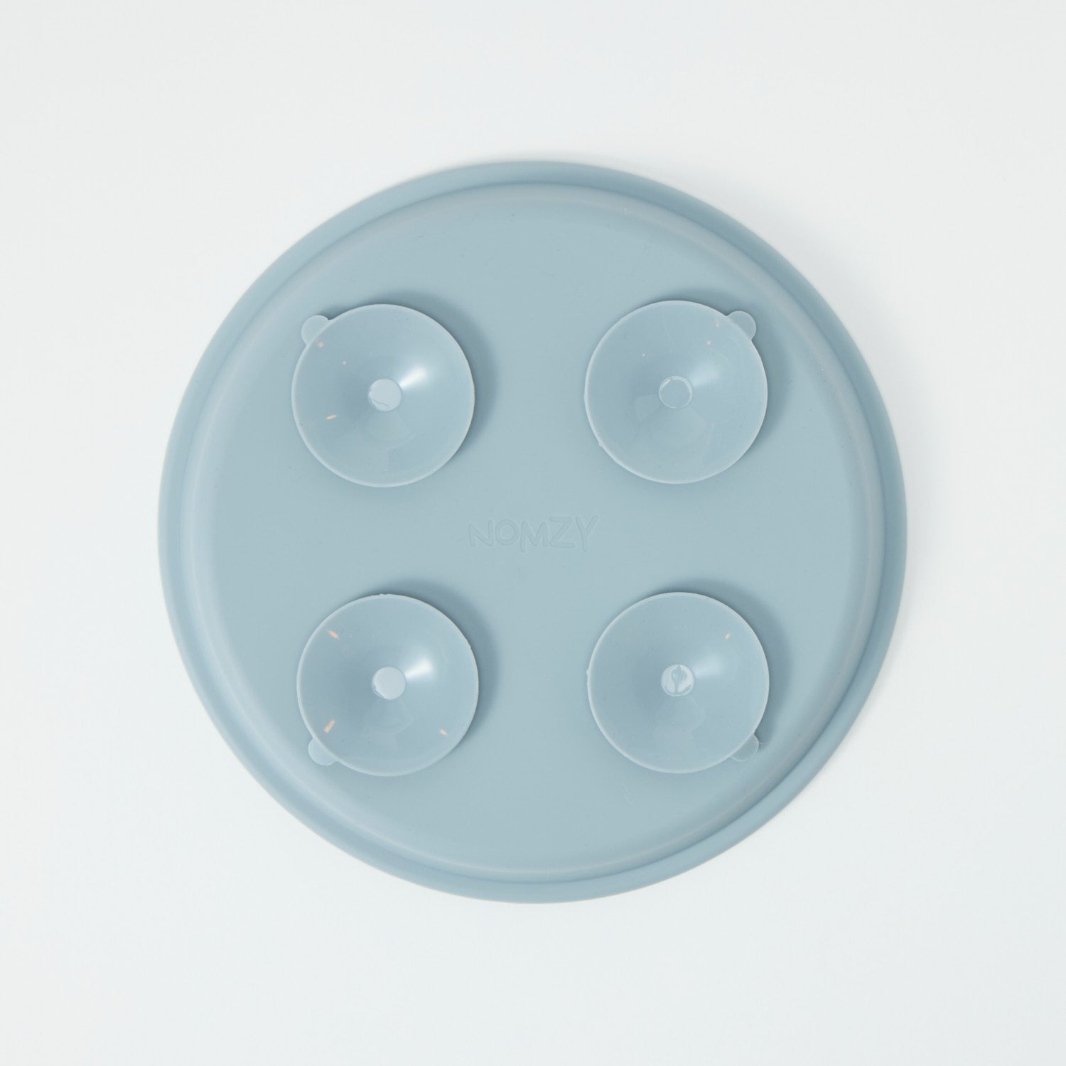 Three-section stainless steel toddler plate slate grey silicone suction sleeve base, food-grade, non-slip base